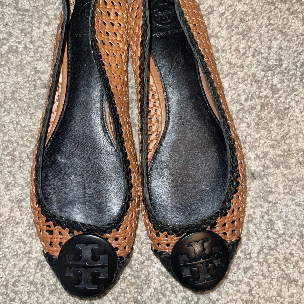 Tory Burch Pasadena woven flats